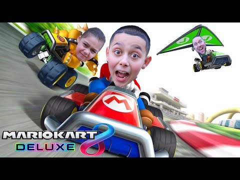 FAMILY RACING BATTLES in Mario Kart 8 Deluxe on Nintendo Switch Part 9