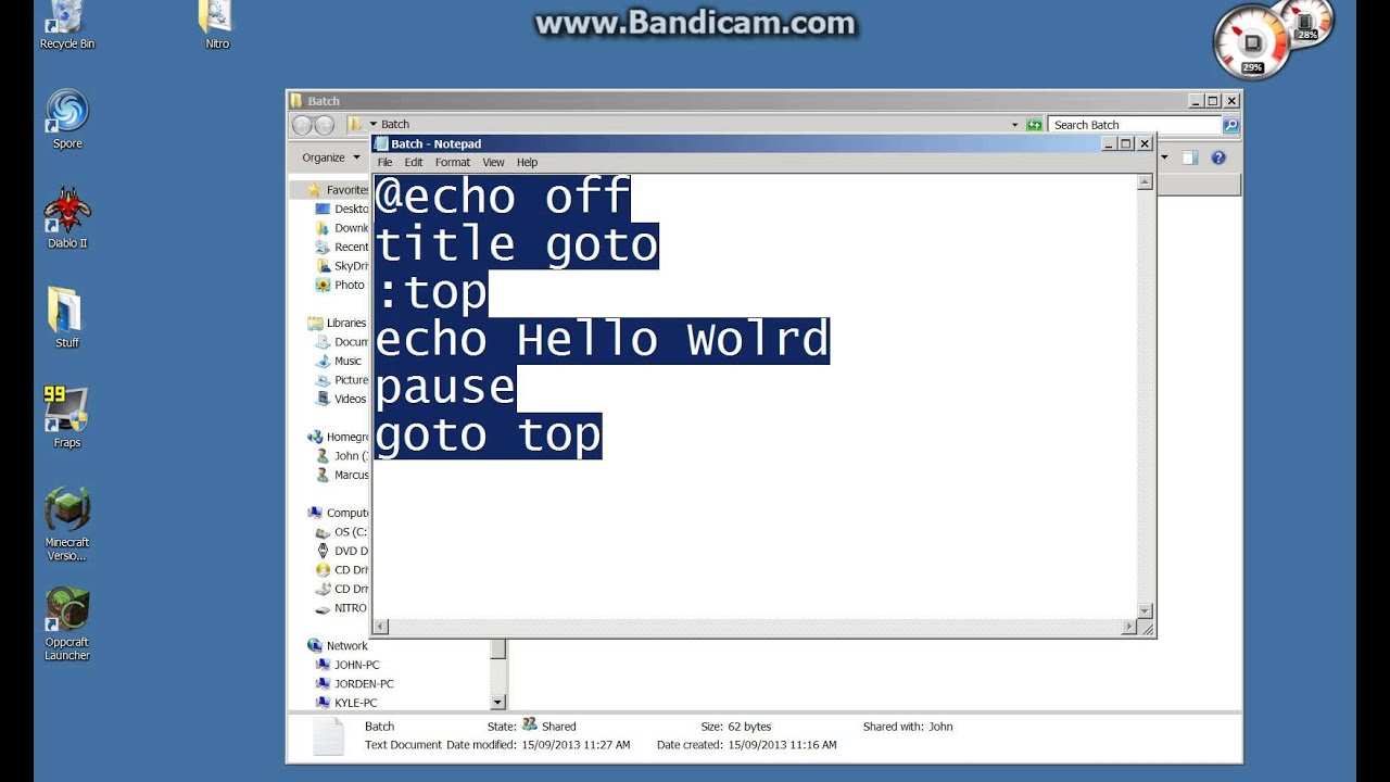 Learning Batch Episode 2 - goto command  and more