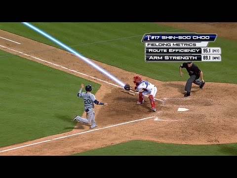 SEA@TEX: Choo cuts down runner at the plate