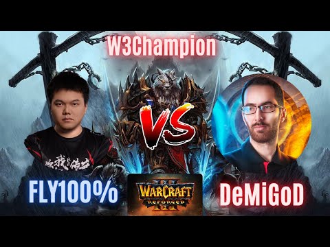 WC3 - DeMiGoD vs Fly100% EPIC Game/یکی از خفنترین بازیکنهای چین