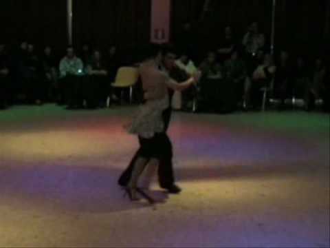  Adrian Veredice  and  Alejandra Hobert  are  dancing  to  a  nontraditional song  in  2007
