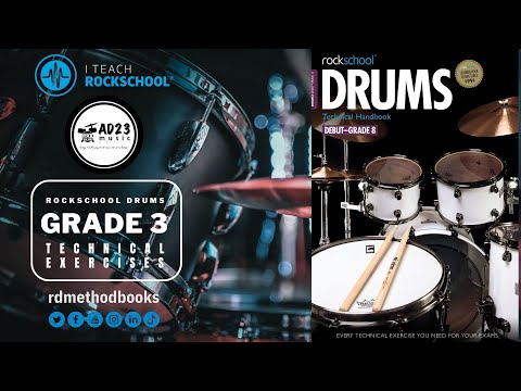 Drums Grade 3 Technical Exercises | Rockschool