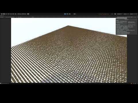 Unity Dots Animator and Skinning on GPU - 10k Units