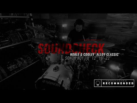 NOBLE & COOLEY 14x4.75 Alloy Classic Snare Drum & SONOR AQ1 Soundcheck by Bryan Macaranas