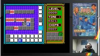 Warming up with Chip's Challenge, levels 9 and 10 (US Gold / 1990)