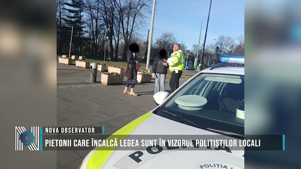 Pietonii care încalcă legea sunt în vizorul polițiștilor locali