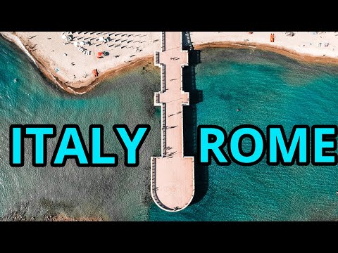 Relaxing Drone Footage from Rome - Ostia Beach - Cinematic