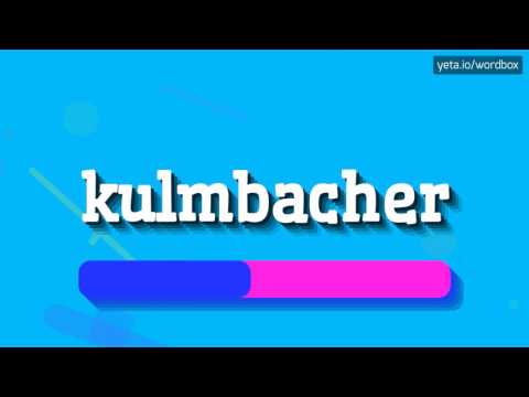 KULMBACHER - HOW TO PRONOUNCE IT!?