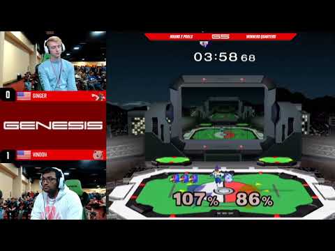 Genesis 5 - Ginger (Falco) vs Vinodh (Jigglypuff) - SSBM - Round 2 Pools, Winners Quarters
