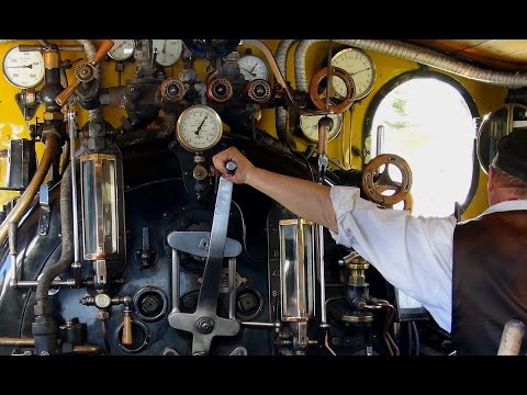 Steam on the Oberalp Pass - Part 3 - watch the driver & fireman at work