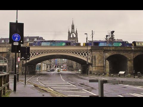 'The Easter Chieftain' Rail Tour - DRS Class 37s Nos 37605 & 37259 - Newcastle -  2nd Apr 2018