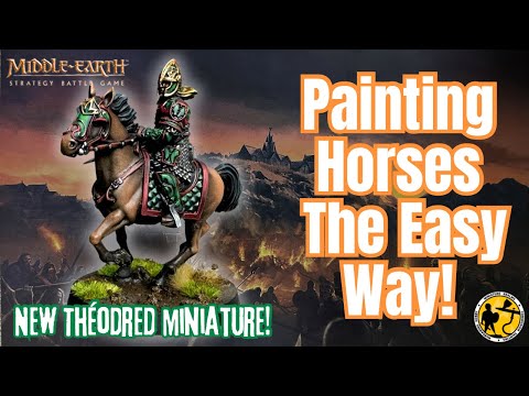 Tutorial | Painting Horses The Easy Way| MESBG: Theodred Prince of Rohan