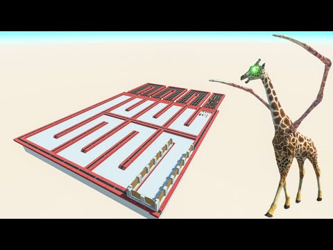 All Unit Escape From Alien Giraffe - Animal Revolt battle Simulator