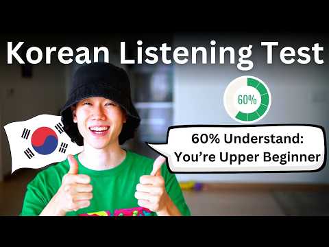 Understand 60%? You're Upper Beginner | Korean Listening Test About Time ⏰