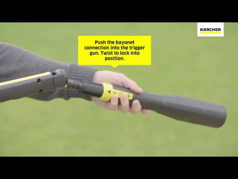 How do I connect Kärcher accessories to my pressure washer? | Kärcher UK