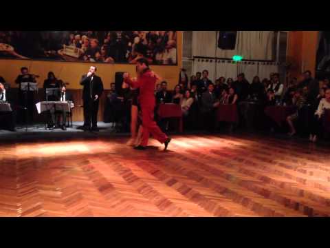  Samantha Dispari  and  Santiago Fina  are  dancing  to  the  tango  "  Pocas Palabras  "