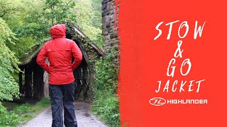 Вітровка жіноча Highlander Stow & Go Pack Away Rain Jacket 6000 mm Pink (JAC077L-PK)