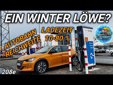 Peugeot 208 Elektroauto Test Winterreichweite Ladezeit 10-80 % Verbrauch #elektroauto #peugeot
