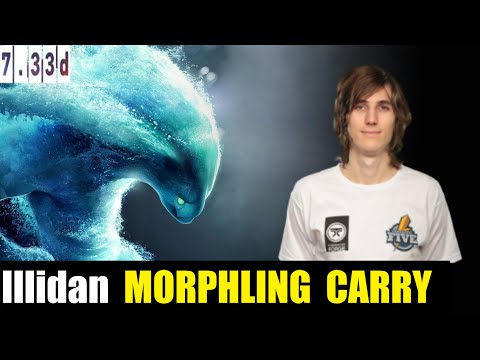 Illidan PLAYING MORPHLING CARRY 7.33d - DOTA 2 PRO MMR MATCH #dota2 #dota2gameplay