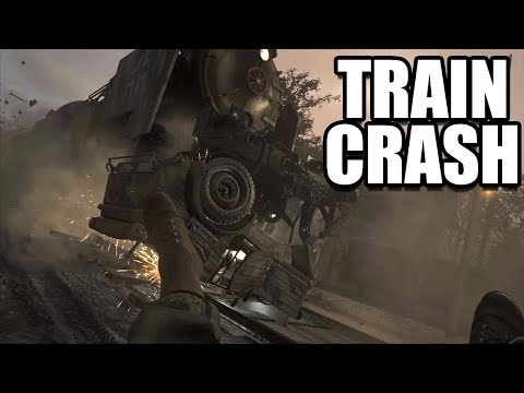CALL OF DUTY WW2 - Armored Train Chase / Crash Scene