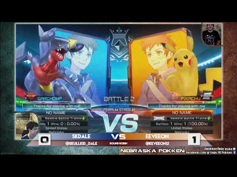 4 SKDale (Garchomp) vs Eeveeon (Pikachu) - Pokken at Underground - 08/01/17
