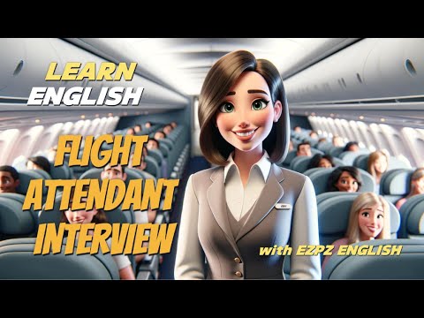 Interview | Flight Attendant Interview | Learn English | Interview Practice | Listen | Speak English