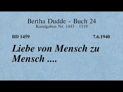 BD 1459 - LIEBE VON MENSCH ZU MENSCH ....