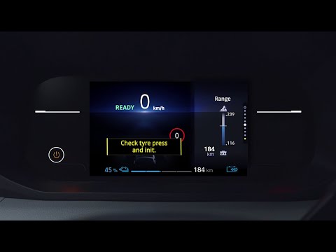 o sistema de alerta de perda de pressão dos pneus - Master E-Tech 100% elétrico - Renault