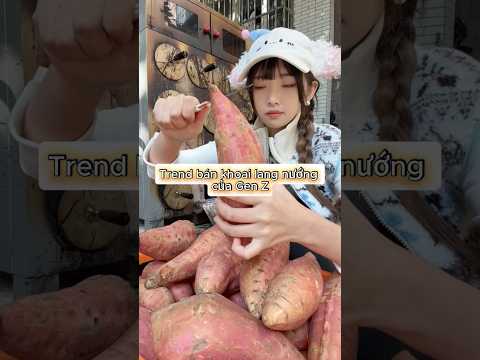 Trend bán khoai lang nướng của Genz