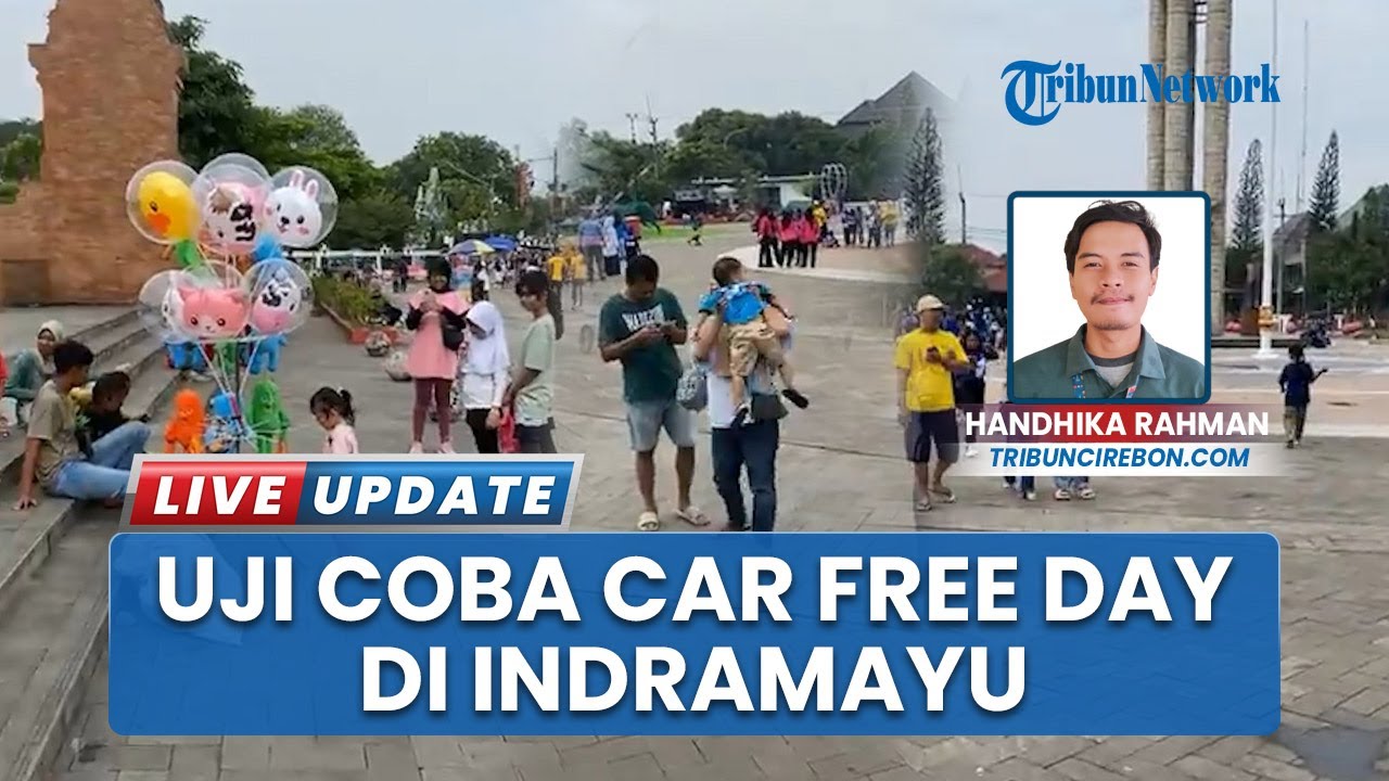 Uji Coba Car Free Day di Indramayu, Warga Asyik Berolahraga dan Jalan-jalan