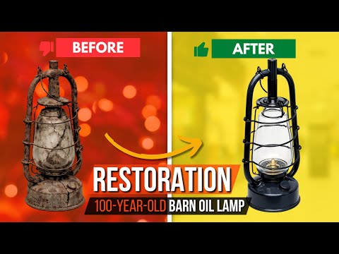 Restoring a 1930s Barn Find Oil Lamp | 90 Years of Rust to Beauty