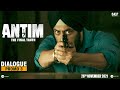 ANTIM: Dialogue Promo 3 | Salman Khan, Aayush Sharma | Mahesh V Manjrekar | Nov 26