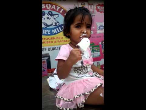 Janisha ice cream licking