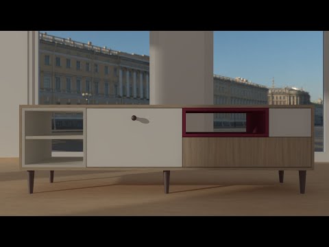 Imos iX 2019 -  projektowanie szafki RTV (Lamello) [PL]