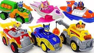 Paw Patrol Mighty Pups Super Paws deluxe vehicle! Help the police! | DuDuPopTOY