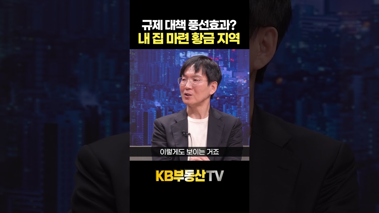 부동산 대책 풍선효과? 내 집 마련 황금 지역은 '이곳'! #고준석