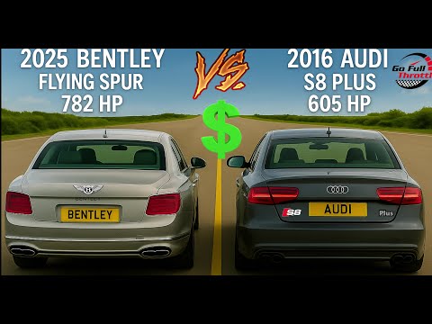 💰 $45K vs $330K Money 🔥 Audi S8 Plus 605 HP vs 2025 Bentley Flying Spur 782 HP – Silent Power Clash!