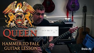 Queen - Hammer To Fall - Guitar Tutorial (Guitar Tab)