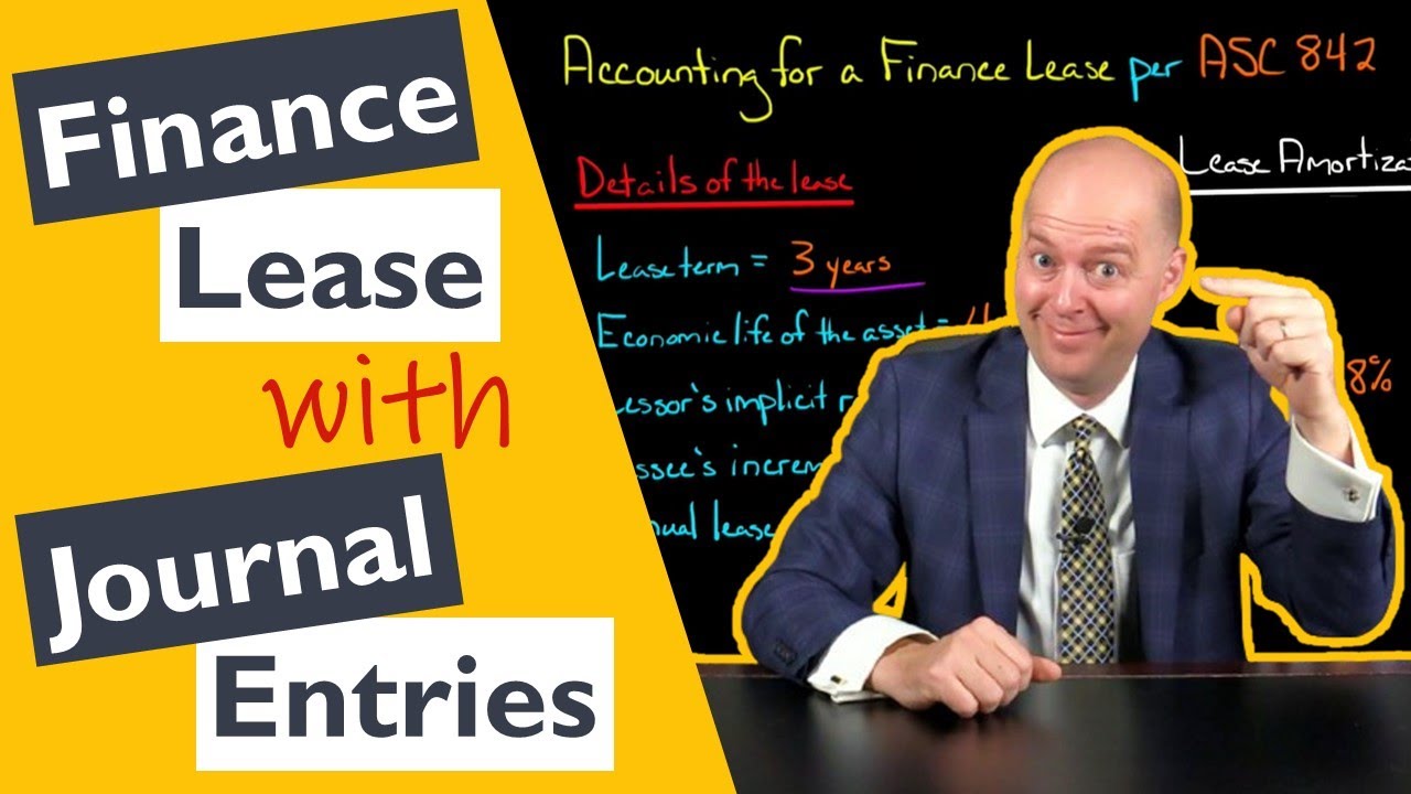 Finance Lease Example | Lessee | ASC 842
