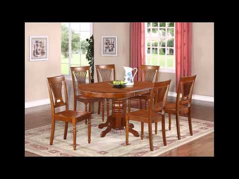Oval dining table set
