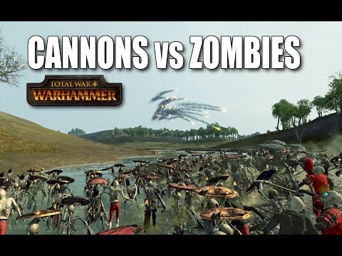 EPIC ZOMBIE CHARGE at Empire Artillery - Total War Warhammer