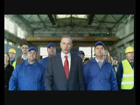 Mircea Geoana reclama electorala cu subtitrare alegeri 2009 Romania