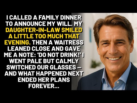 I called a family dinner to announce my will My DIL smiled a little too much that evening...
