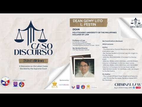 CRIMINAL LAW | Caso Discurso: 7th Edition