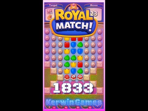 Royal Match Level 1833 - No Boosters Gameplay