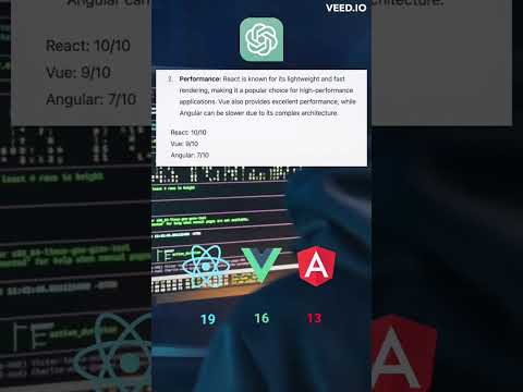 React Vue Angular. Who is better? ChatGPT decided #chatgpt #javascript #react #vue #angular  #coding