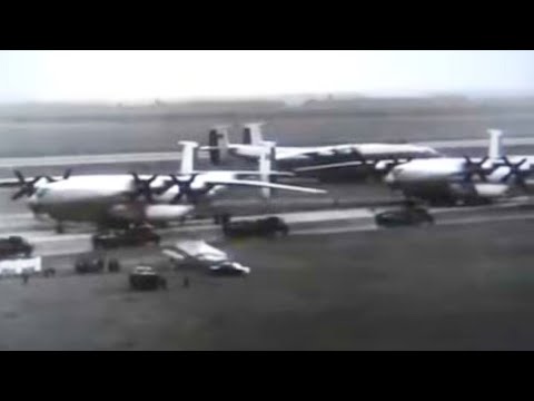 Soviet An-22 Antei strategic airlifter