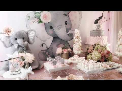 Pink and Gray Elephant Baby Shower Inspiration