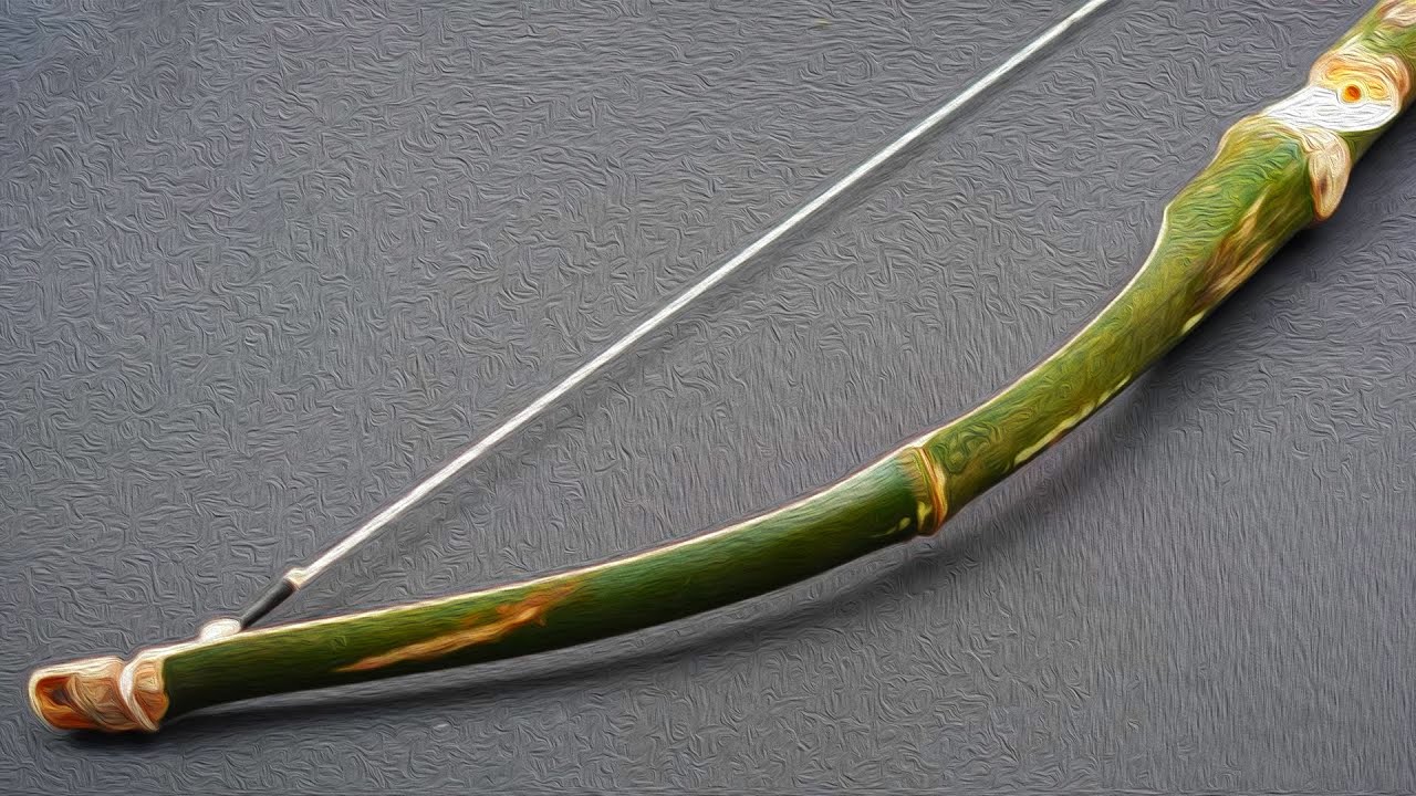 100% Handcrafted - Powerful TRUNK Survival Bow - Bamboo Art