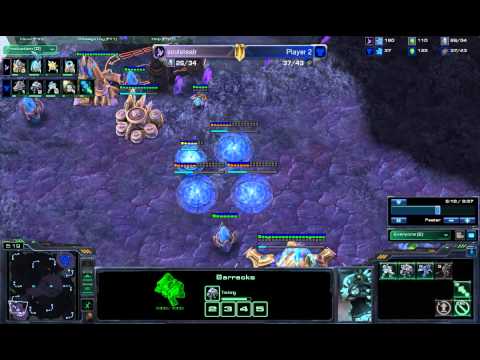 Starcraft 2 (PvT) Me failing very badly against an Insane AI